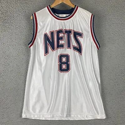 NBA Brooklyn New Jersey Nets Basketball Jersey Williams White #8 Size Men’s L • $14.24