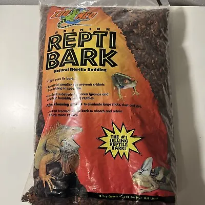 Zoo Med Premium Repti Bark Natural Reptile Bedding - 8 Dry Quarts • $22.31