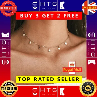 £1.99 • Buy Women Fashion Necklaces Choker Bohemia Gold Silver Color Star Boho Necklace