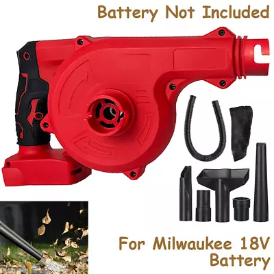Cordless Air Blower Garden Dust Leaf Electric Blower Vacuum For Milwaukee 18V • £29.99