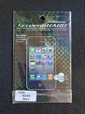 Iphone 4 4s Screen Protector Apple 2pcs For Front And Back Of Phone • £1.49