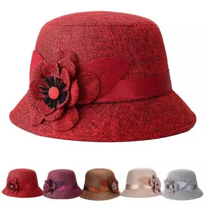 Big Pun Hat 2015 New Fashion Women Flax Flower Hat Bowler Billycock Cap Hot • $19.95