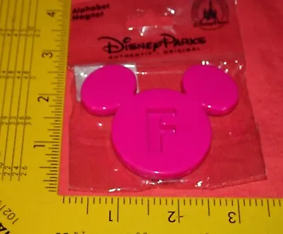 New = Pink - F - Letter = Walt Disney Parks = Mickey Mouse Alphabet Magnet • $7.99