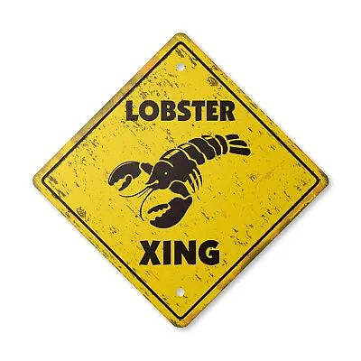 Lobster Vintage Crossing Sign Xing Plastic Rustic Seafood Restaurant Maine Flori • $30.99