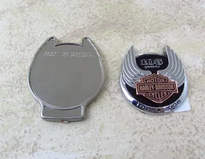 Vintage Harley Davidson 105th Anniversary Medallion Emblem Assembly For Oil Tank • $135.79