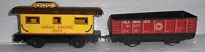 Vintage Marx Union Pacific 3824 Caboose Train Car & Red Seaboard Railroad 91257 • $14