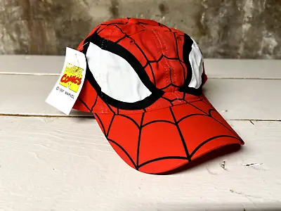 NEW Marvel Comics Spiderman Hat Snapback Vintage 1997 Full Logo Super Hero Cap • $39.99