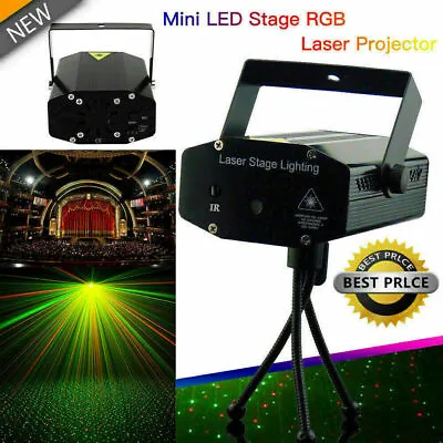 Mini Laser Stars Projector Stage Lights LED Disco Lighting Xmas Party KTV Light • $16.99