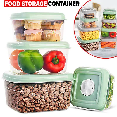 Food Containers With Lids Air Vent Takeaway Microwave Freezer Safe Storage Boxes • £5.99