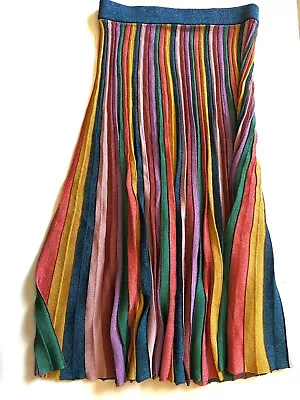 GORMAN Rainbow Knit Skirt Size 8 • $99