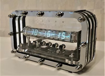 Adafruit Ice Tube Clock VFD IV-18 Nixie Tube Clock Home Decor Desk Clock Vintage • $259