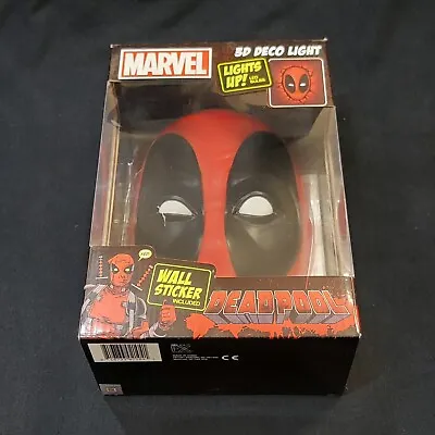 Marvel Deadpool 3D Deco Light - Wall Sticker Included (Brand New) & 3D HOLOGRAM  • $45