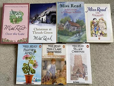 7 Miss Read Thrush Green Over Gate Clare Remembers Christmas Village School • £14.99