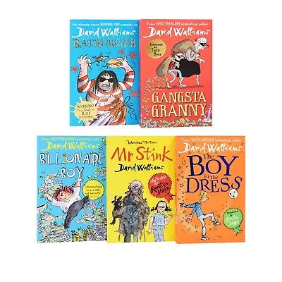 The World Of David Walliams 5 Books Collection Set Best Set Ever Billionaire Boy • £13.99