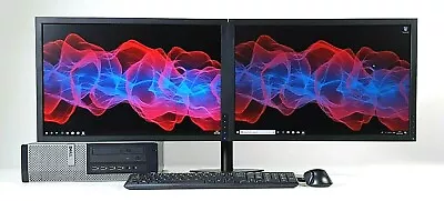 Dual Screen Monitor 2x22  PC BUNDLE  Intel I3 I5 I7 CPU SSD HDD SPEAKERS WI-FI • £209.99