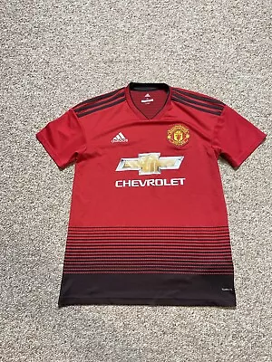 Adidas Manchester United Mens Size Small Athletic Futbol Soccer Jersey • $29.99