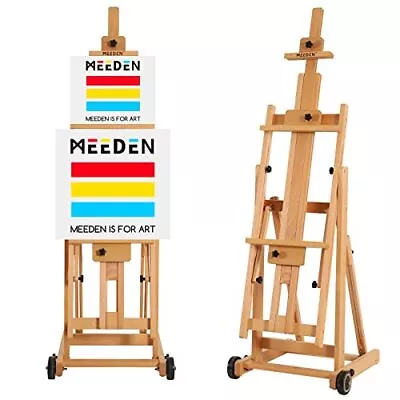 MEEDEN Versatile Studio H-Frame Easel - All Media Adjustable Beech Wood Studio  • $213.68