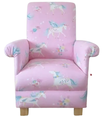 £114.85 • Buy Kid's Chair Laura Ashley Pink Unicorn Fabric Girls Armchair Children's Small New