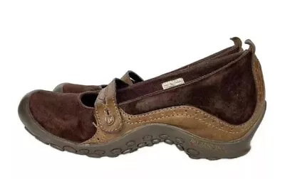 Merrell Plaza Bandeau Women S Size 8 M Brown￼ Mary Jane Comfort￼ Shoes Loafers ￼ • $21.99