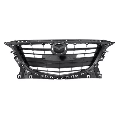 New Grille For 14-16 Mazda 3 Sport Upper Black Shell Insert Wo Collision Warning • $105