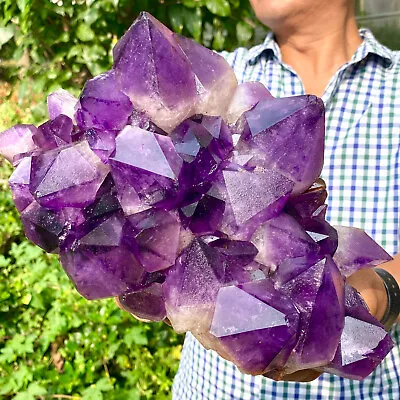 8.5LB Natural Amethyst Point Quartz Crystal Rock Stone Purple Mineral Spe • $1.72