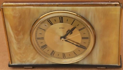 £0.99 • Buy Good Unusual Old Working Retro Metamec Battery Mantel Clock