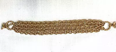 Bronze Milor Multi Strand Chain Link Bracelet Womens Designer Jewelry Italy 7  • $24