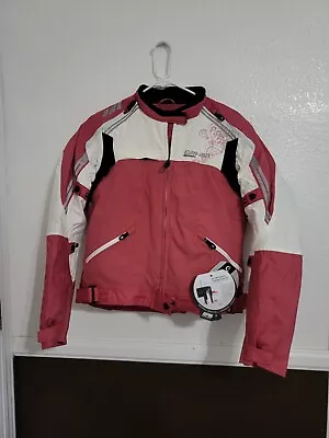 NWT Can-Am BRP SPYDER Motorcycle Pink Vented Riding Jacket W Liner Size Med • $29