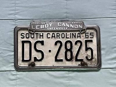 Vintage License Plate Tag Leroy Cannon Greenville South Carolina Dealership Sc • $20.50