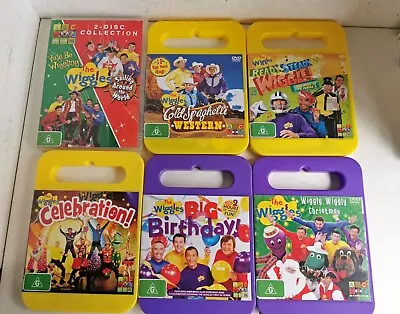 Lot Of 6 X Wiggles DVDs Yule Be Wiggling Big Birthday Celebration (d156) • $35