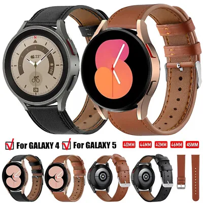 Wrist Band For Samsung Galaxy Watch 4/4 Classic 5/5 Pro Active 1 2 Leather Strap • $8.07