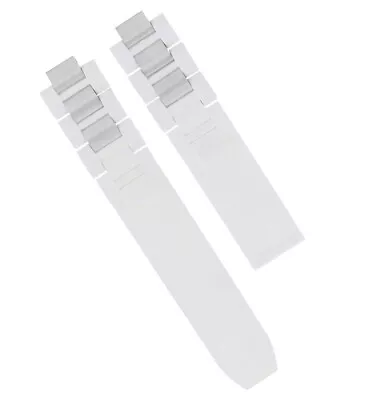 20mm Rubber Steel Watch Band For Cartier Must 21 Chronoscaph  Autoscaph White • $24.95