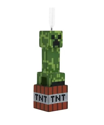 NEW 2023 Hallmark Christmas Tree Ornament Minecraft Creeper On TNT • $12.75