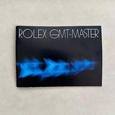 Vintage Rolex GMT Master 1675 16710 Brochure Booklet Manual Instructions 1982 • $349