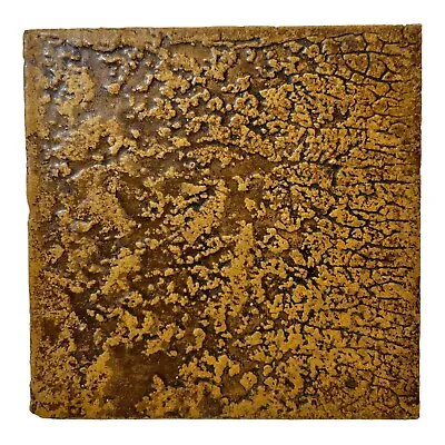 Antique Wheatley Arts & Crafts Brown Textured Thick 6 X 6 Tile Cincinnati Ohio • $42.49