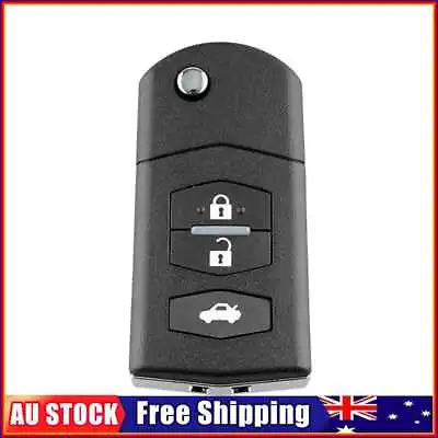 $10.39 • Buy Car Remote Key Shell 3 Buttons Flip Folding Key Case Blank Cover For Mazda 2