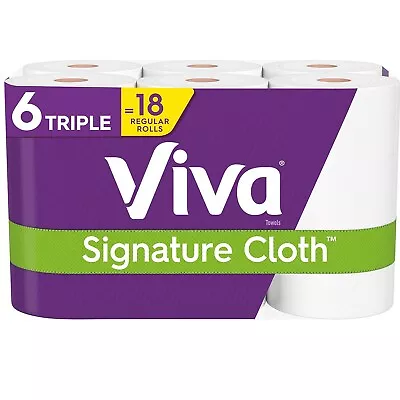 Viva Choose-A-Sheet Signature Cloth Kitchen Roll Paper Towels 1-Ply 156 • $24.75