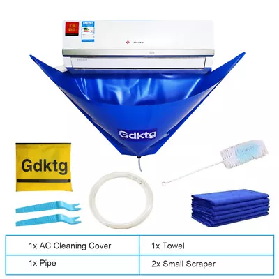 $23.99 • Buy Wash Cover Air Conditioner Cleaning Bags Wall Mounted Protectors Waterproof Kit