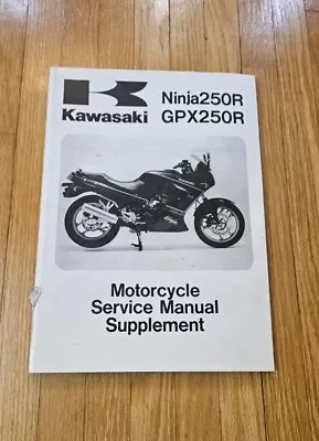 1988-2007 Kawasaki Ninja 250R/GPX 250R Service Manual 99924-1109-65 • $15