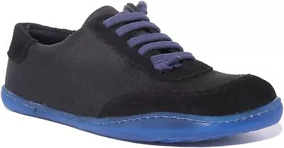 Camper Peu Cami Mens Recycled PET & Nubuck Shoes In Black Blue UK Size 6 - 12 • £104.99