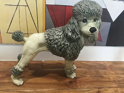 Vtg Marwal Poodle Dog Figure Chalkware By Marwal Ind. Inc.13  X 13    • $121.90