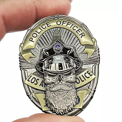 EL5-001 LAPD Beard Gang Challenge Coin With Thin Blue Line Back Los Angeles Poli • $19.99