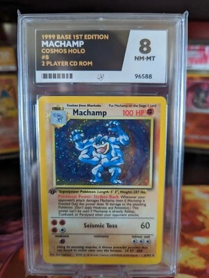 £5.51 • Buy 2000 Pokemon Machamp Holo 1st Edition CD-ROM Cosmos Holofoil Ace 8