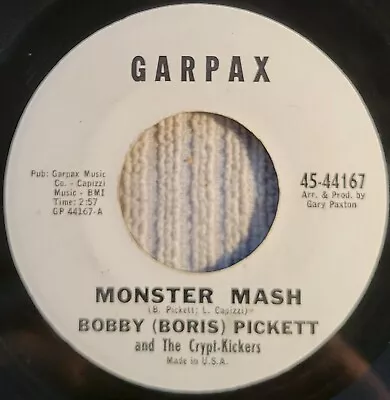 Halloween! Bobby (Boris) Pickett  Monster Mash / Monsters' Mash Party  VG Promo • $5