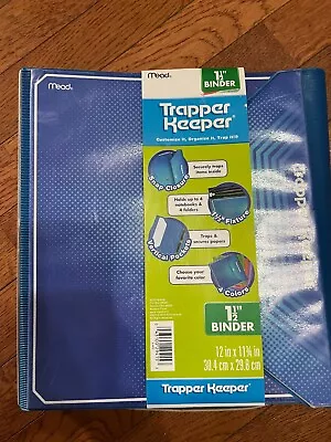 Mead Blue Trapper Keeper Vintage Style Binder New • $14.99