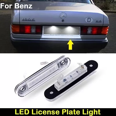 2x White 6000K LED License Plate Lights For 1993-1997 Mercedes-Benz W202 C-Class • $16.99