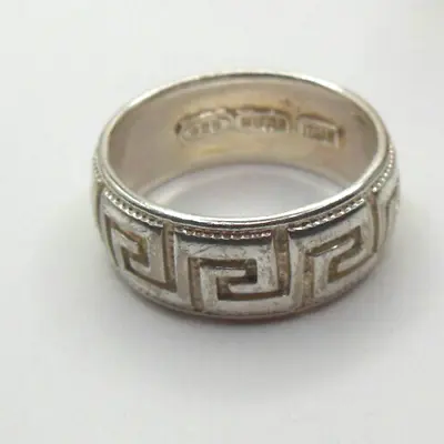 Signed 925 Milor Italy Patterned Band Ring Size 10 • $45