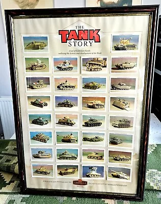 Castella Cigar Cards  The Tank Story   Framed Glazed -GT15 • £25