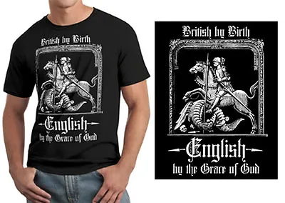 £17 • Buy England T-shirt  British By Birth, English By The Grace Of God  , St George