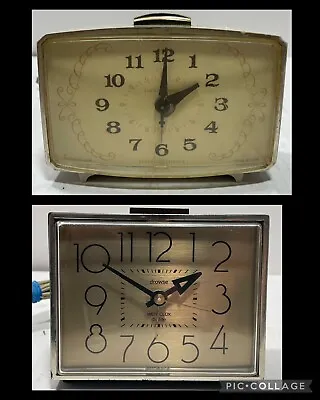 GE 7322K & Dunmar Drowse Dialite 22194 Clock Lot. For Parts/Repair. Vintage MCM • $9.99